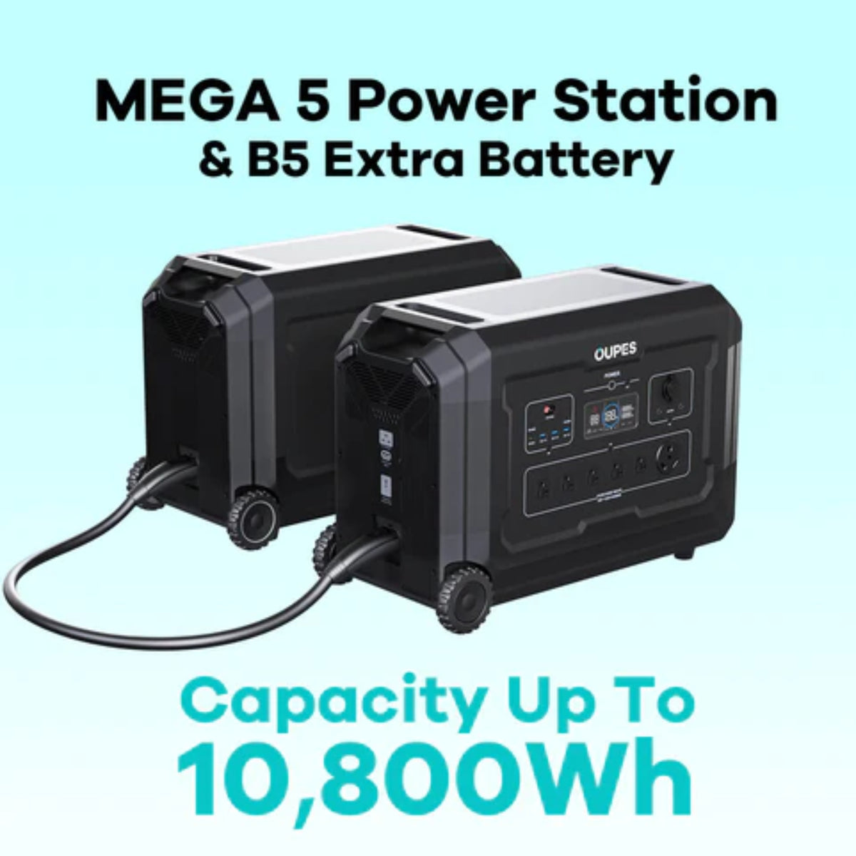 OUPES | Mega 5 Home Backup &amp; Portable Power Station | 4000W 5040Wh
