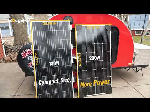 BougeRV | 200W 12V 9BB Mono Solar Panel
