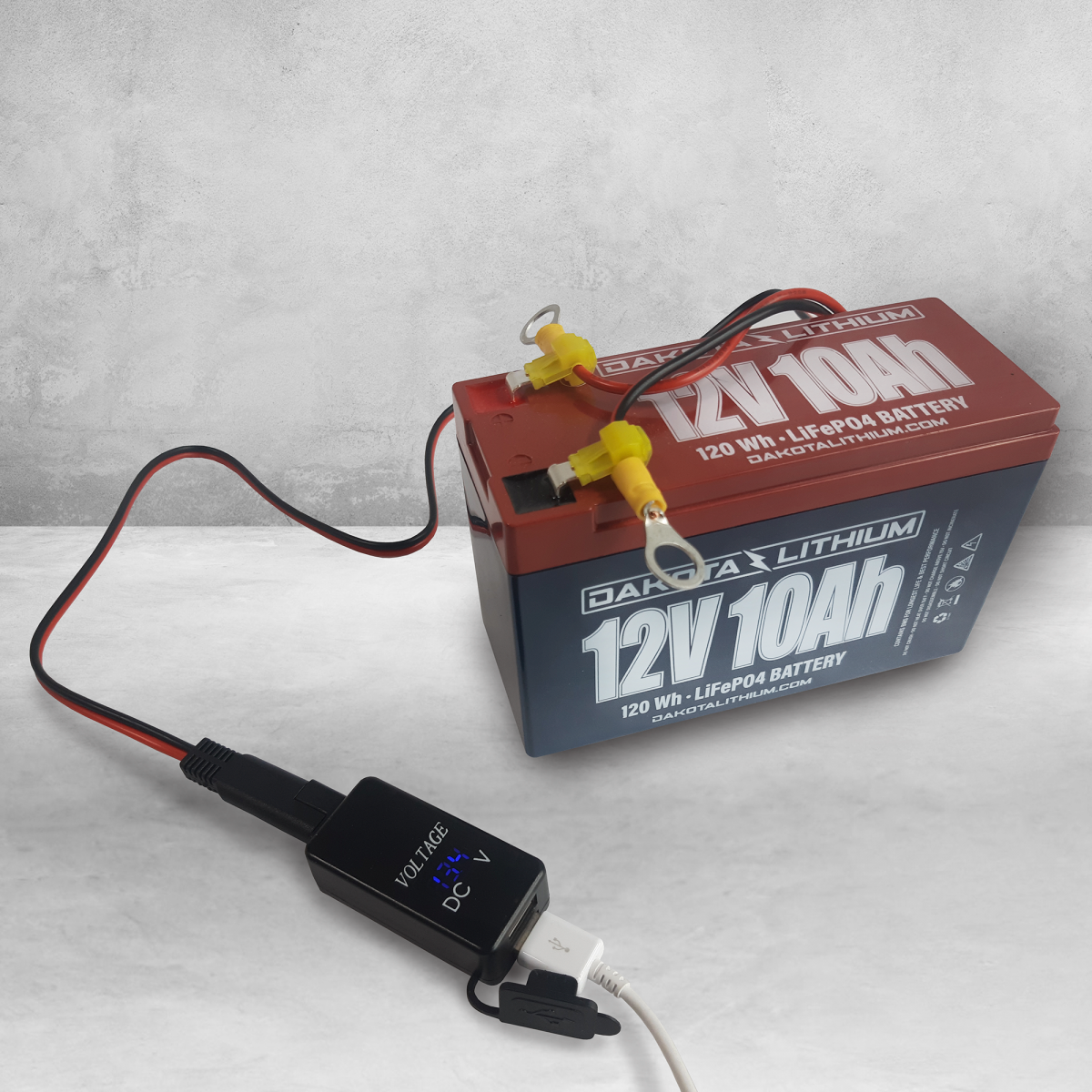 Dakota Lithium | USB Phone Charger, Voltmeter, &amp; Terminal Adapter Wiring Kit