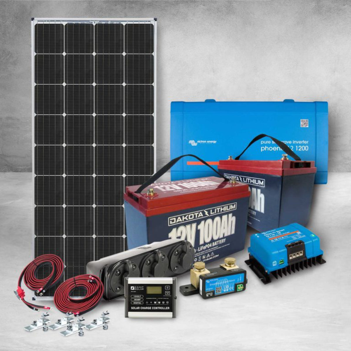 Dakota Lithium &amp; Zamp Solar | 12V 200Ah Off-Grid Power System