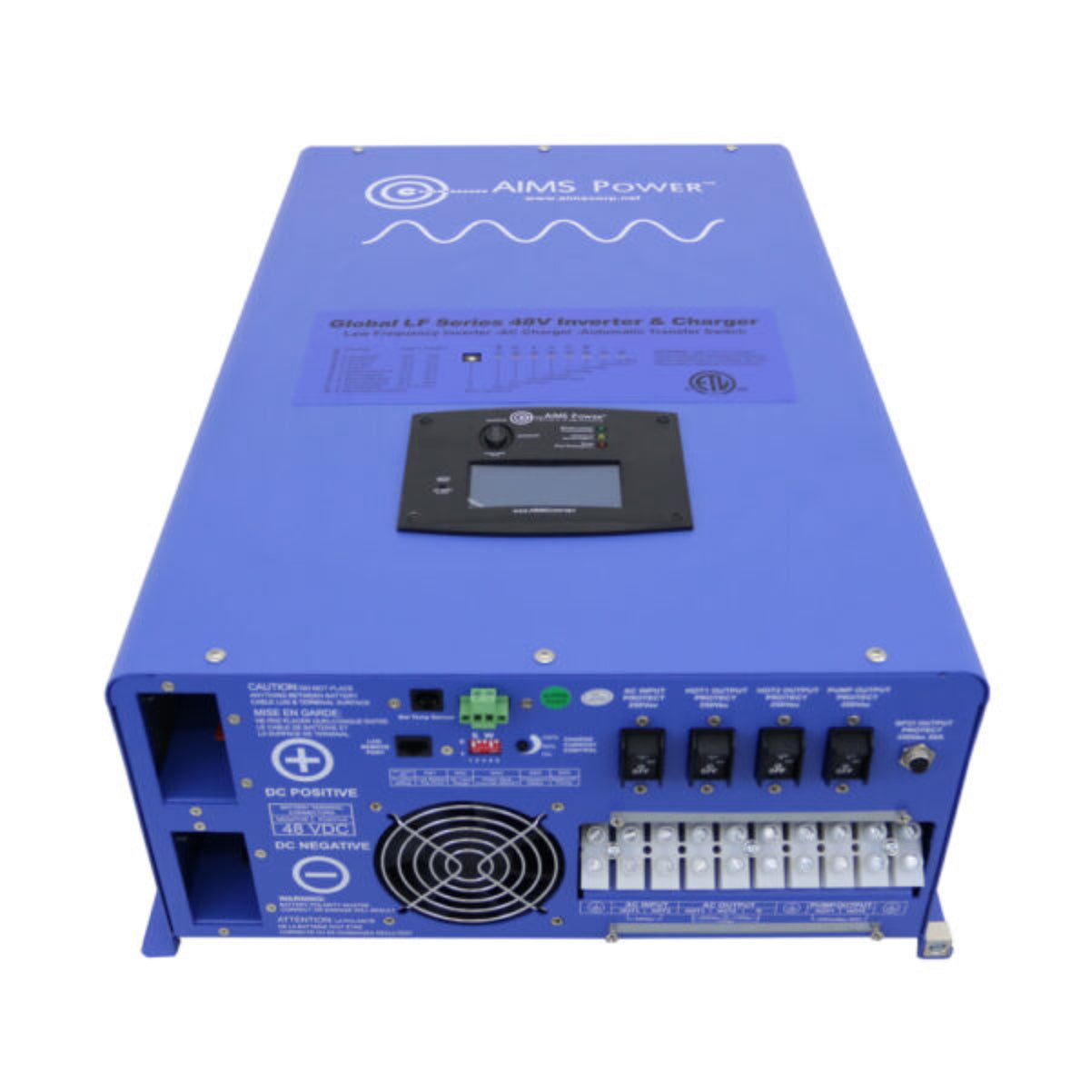 AIMS Power | 8000 Watt Pure Sine Inverter Charger 48 Vdc / 240Vac Input &amp; 120/240Vac Split Phase Output ETL Listed to UL 1741