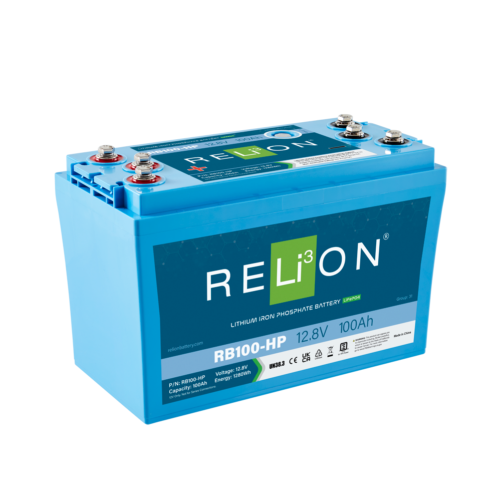 RELiON | RB100-HP Deep Cycle Lithium Starting Battery | 12V 100Ah | Group 31