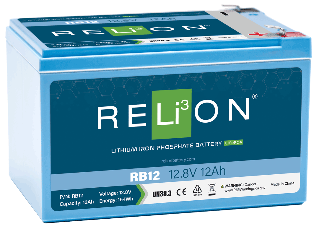 RELiON | RB12 Deep Cycle Lithium Battery | 12V 12Ah