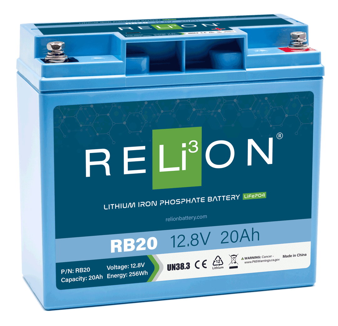 RELiON | RB20 Deep Cycle Lithium Battery | 12V 20Ah