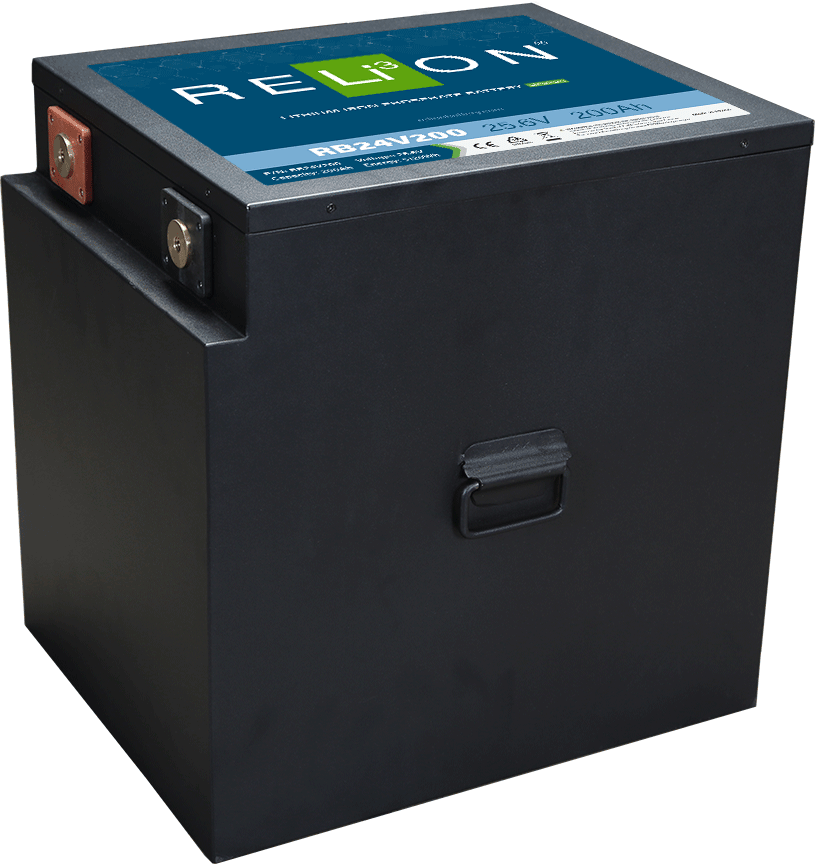 RELiON | RB24V200 Deep Cycle Lithium Battery | 24V 200Ah