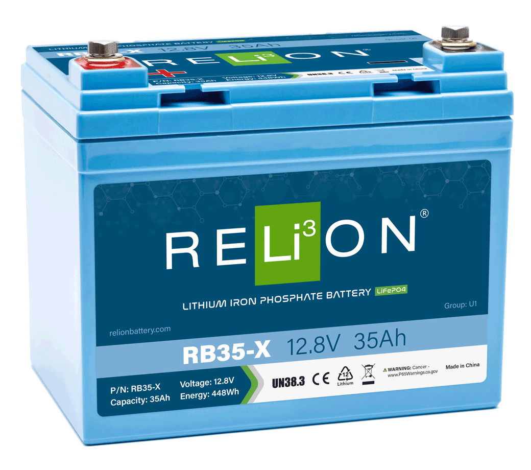 RELiON | RB35-X High Power Deep Cycle Lithium Battery | 12V 35Ah