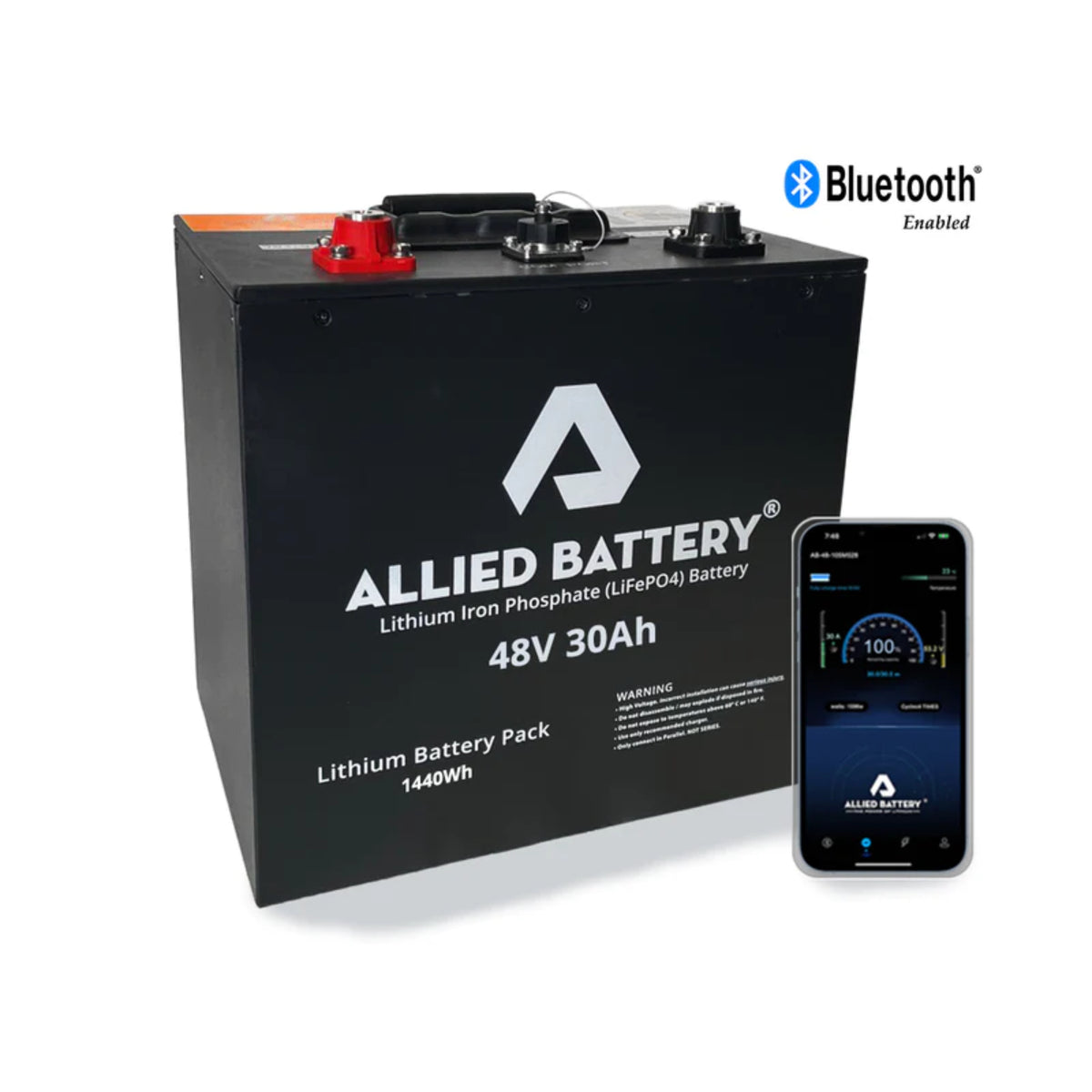 Allied Lithium 48V 30Ah &quot;Drop-in Ready&quot; Lithium Golf Cart Battery
