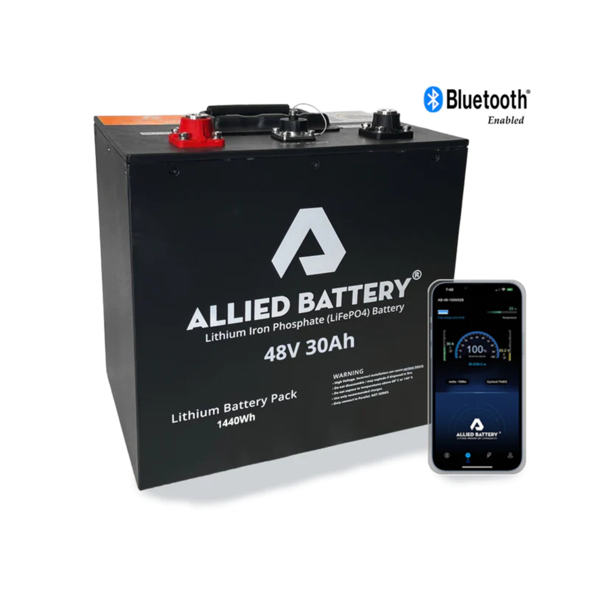 Allied Lithium 48V 30Ah "Drop-in Ready" Lithium Golf Cart Battery