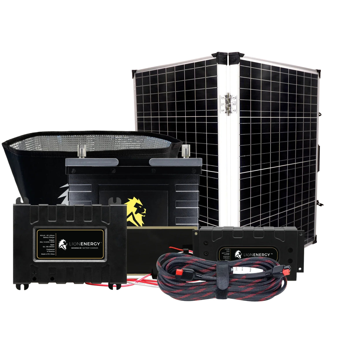 Lion Energy | 12V 105Ah Solar Power System | Build Your Own Kit