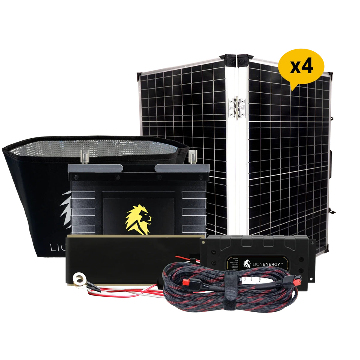 Lion Energy | 12V 105Ah Solar Power System | Build Your Own Kit